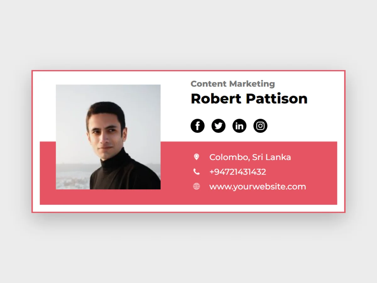 Robert Pattison email signature